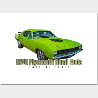 1970 Plymouth Hemi Cuda Hardtop Coupe Posters and Art